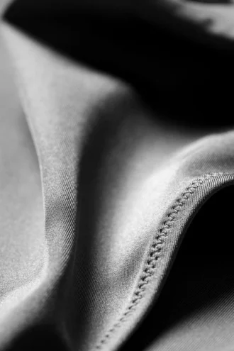 Braguita de bikini de cintura alta Heat – Gris brillante