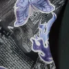 Braguita de bikini de corte brasileño estampada – Periódico negro/Llama azul Braguita de bikini de corte brasileño estampada – Periódico negro/Llama azul