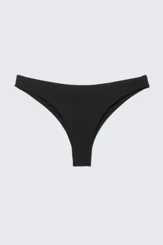 Braguita de bikini de corte brasileño – Negro