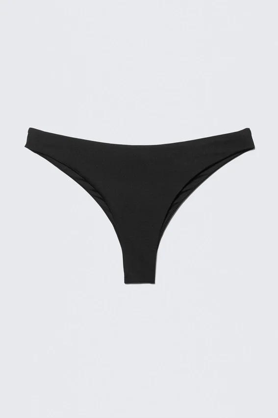 Braguita de bikini de corte brasileño – Negro Braguita de bikini de corte brasileño – Negro