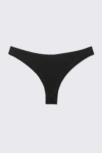 Braguita de bikini de corte brasileño – Negro