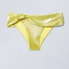 Braguita de bikini drapeada – Amarillo brillante Braguita de bikini drapeada – Amarillo brillante