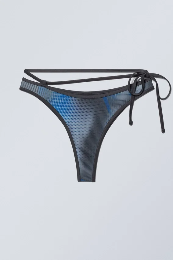Braguita de bikini estampada con tirantes – Speed Blue Braguita de bikini estampada con tirantes – Speed Blue