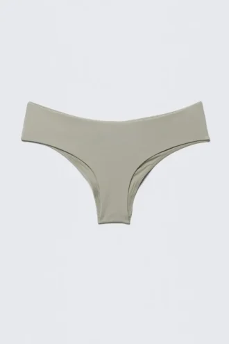 Braguita de bikini hipster sin costuras – Verde caqui