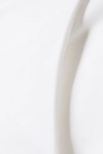 Braguita de bikini lisa de talle bajo – Blanco