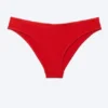 Braguita de bikini lisa – Rojo brillante Braguita de bikini lisa – Rojo brillante