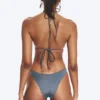 Braguita de bikini mini brasileña – Azul empolvado – Brillo Braguita de bikini mini brasileña – Azul empolvado – Brillo