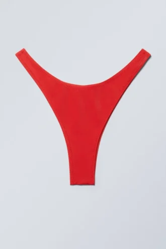 Braguita de bikini mini brasileña – Rojo brillante