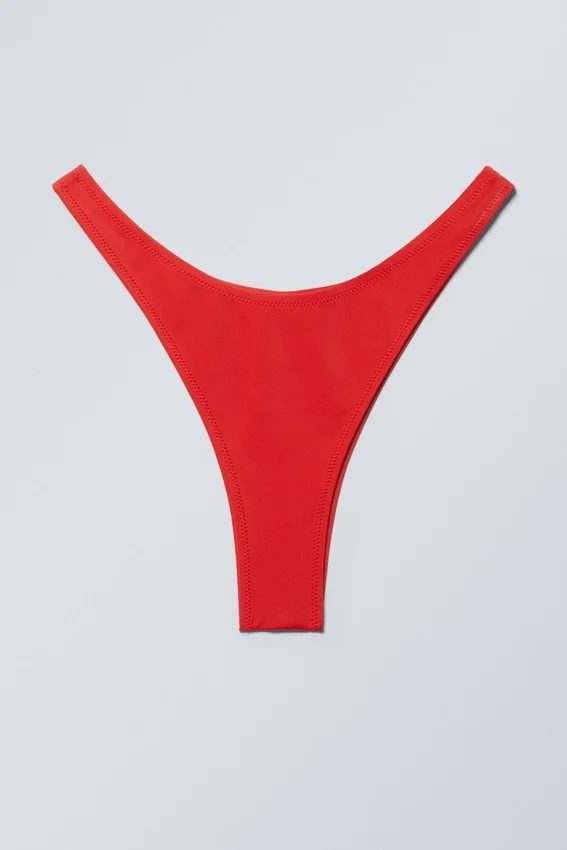 Braguita de bikini mini brasileña – Rojo brillante Braguita de bikini mini brasileña – Rojo brillante