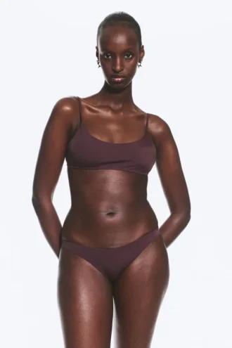 Braguita de bikini mini brasileña – Rojo oscuro