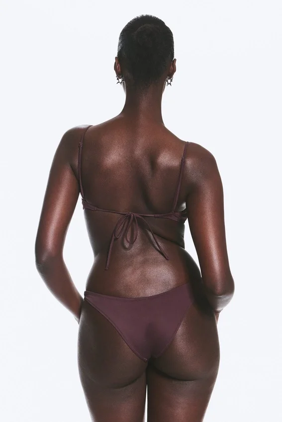 Braguita de bikini mini brasileña – Rojo oscuro Braguita de bikini mini brasileña – Rojo oscuro