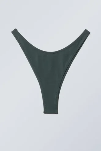 Braguita de bikini mini brasileña – Verde oscuro