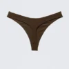 Braguita de bikini tipo tanga en forma de V – Marrón oscuro Braguita de bikini tipo tanga en forma de V – Marrón oscuro