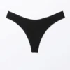 Braguita de bikini tipo tanga en forma de V – Negro Braguita de bikini tipo tanga en forma de V – Negro