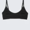 Bralette de algodón con escote redondeado Inez – Negro Bralette de algodón con escote redondeado Inez – Negro