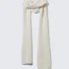 Bufanda con capucha – Blanco polvoriento Bufanda con capucha – Blanco polvoriento