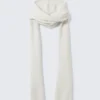 Bufanda con capucha – Blanco polvoriento Bufanda con capucha – Blanco polvoriento