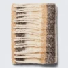 Bufanda con flecos gruesos – Rayas beige Bufanda con flecos gruesos – Rayas beige