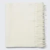 Bufanda larga de lana tejida – Blanca Bufanda larga de lana tejida – Blanca