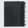 Bufanda larga de lana tejida – Gris medio Bufanda larga de lana tejida – Gris medio