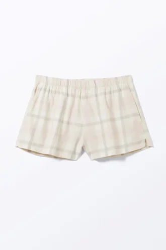 Bóxers de franela – Cuadros beige