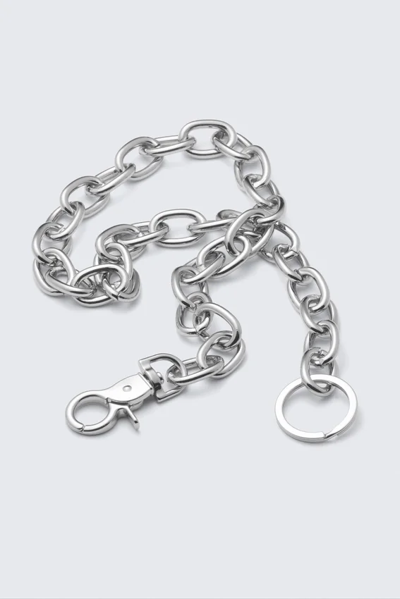 Cadena para cartera con eslabones metálicos – Plata Cadena para cartera con eslabones metálicos – Plata