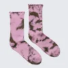 Calcetines cortos con volantes y efecto tie-dye – Rosa tie-dye Calcetines cortos con volantes y efecto tie-dye – Rosa tie-dye