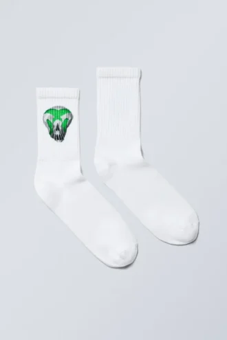 Calcetines deportivos con estampados – Cyber Skull