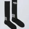Calcetines deportivos con estampados hasta la rodilla – Negro Calcetines deportivos con estampados hasta la rodilla – Negro