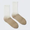 Calcetines deportivos degradados – Degradado blanco/beige Calcetines deportivos degradados – Degradado blanco/beige