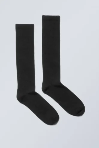 Calcetines deportivos hasta la rodilla – Negro