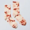 Calcetines deportivos teñidos al estilo tie-dye – Teñido al estilo tie-dye en color óxido Calcetines deportivos teñidos al estilo tie-dye – Teñido al estilo tie-dye en color óxido