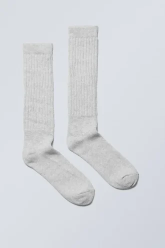 Calcetines holgados State – Gris jaspeado