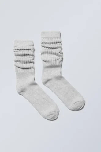 Calcetines holgados State – Gris jaspeado
