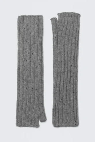 Calentadores de muñecas – Gris jaspeado