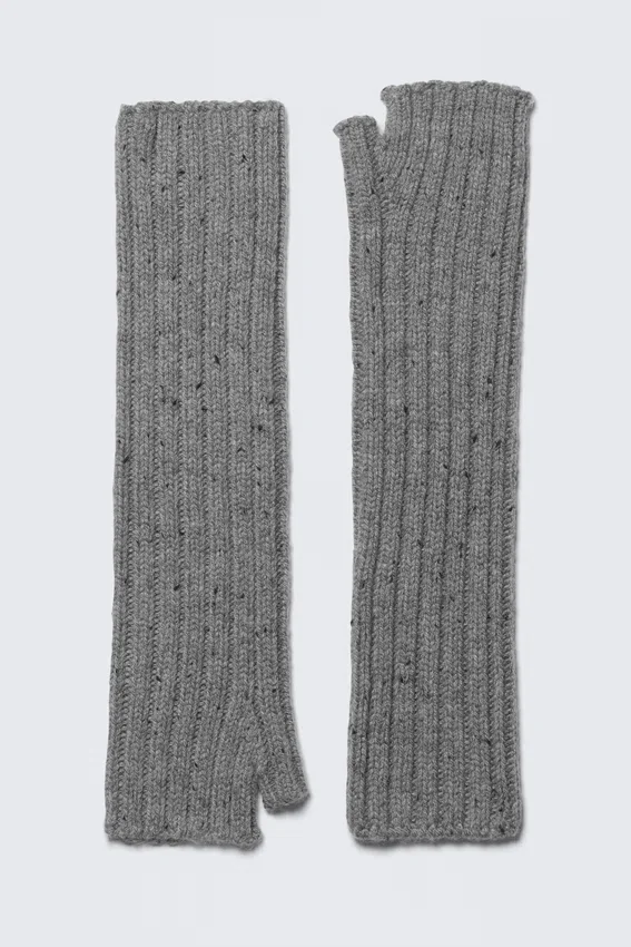 Calentadores de muñecas – Gris jaspeado Calentadores de muñecas – Gris jaspeado