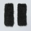 Calentadores de muñecas peludos – Negro Calentadores de muñecas peludos – Negro