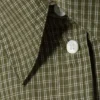 Camisa cargo corta y holgada – Cuadros verde caqui oscuro Camisa cargo corta y holgada – Cuadros verde caqui oscuro