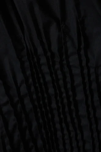Camisa con costuras fruncidas – Negro