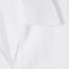 Camisa cruzada de manga larga con textura – Blanco transparente Camisa cruzada de manga larga con textura – Blanco transparente