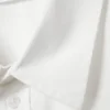 Camisa de algodón de corte recto y manga corta – Blanca