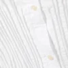 Camisa de popelín de algodón con fruncido en la cintura – Blanca
