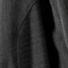 Camisa entallada de manga larga con cremallera – Rayas gris oscuro jaspeado