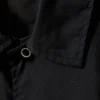 Camisa holgada de algodón de manga corta – Negra