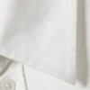 Camisa holgada de manga corta en mezcla de lino – Blanco roto Camisa holgada de manga corta en mezcla de lino – Blanco roto