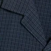 Camisa holgada de pantalón corto estilo resort – A cuadros azul oscuro Camisa holgada de pantalón corto estilo resort – A cuadros azul oscuro