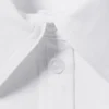 Camisas ajustadas con fruncido en la cintura – Blanco