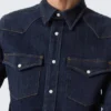 Camisas ajustadas de denim – Blue Rinse – Azul oscuro Camisas ajustadas de denim – Blue Rinse – Azul oscuro