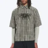 Camisas con estampados de corte recto y manga corta – A cuadros verdes – Spyder Camisas con estampados de corte recto y manga corta – A cuadros verdes – Spyder