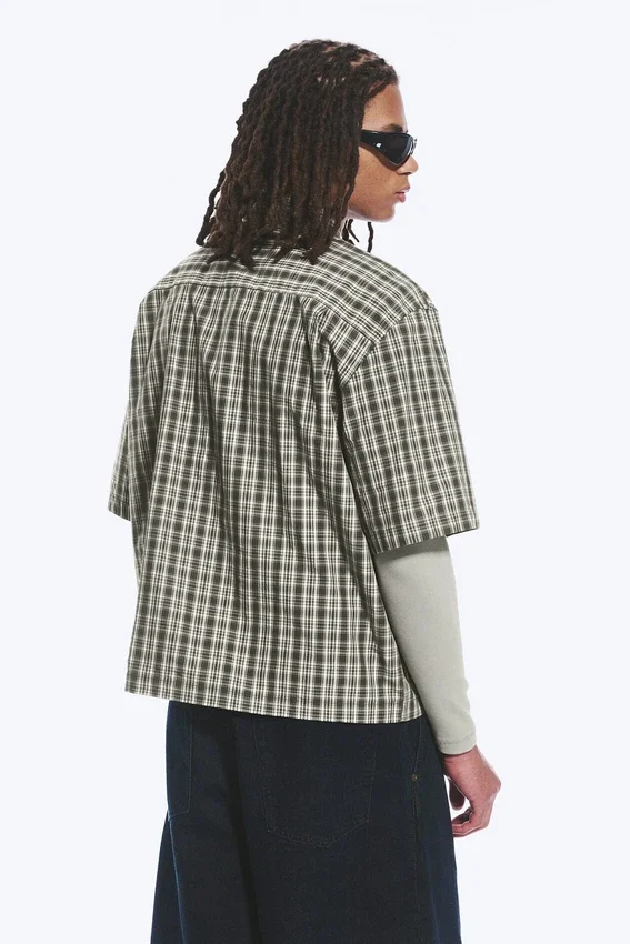 Camisas con estampados de corte recto y manga corta – A cuadros verdes – Spyder Camisas con estampados de corte recto y manga corta – A cuadros verdes – Spyder